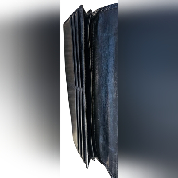 Coach Black and Gray Dotted Op Art Bifold Signature Wallet/clutch - Picture 6 of 10